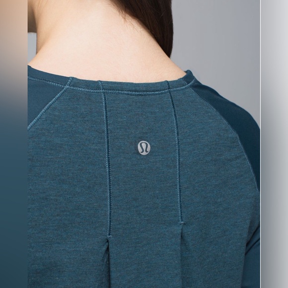 lululemon NWT Clip-in Long Sleeve Heathered Alberta Lake/Alberta Lake - Picture 7 of 14